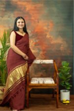 Modal Silk with Tissue Pallu Saree - Image 2