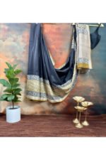 Bagru Print Maheshwari Saree - Image 4