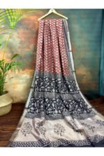 Bagru Print Maheshwari Saree