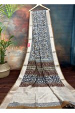 Bagru Print Maheshwari Saree