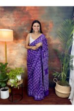 Pure Cotton Jaipur Hand Block Print Sarees - Image 3