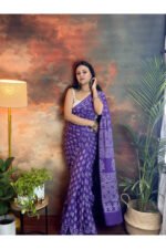 Pure Cotton Jaipur Hand Block Print Sarees - Image 7