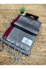 Plain Tissue Raga Saree – Dual Tone Elegance - Image 4