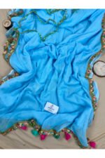 Mul Cotton With Designer Lace Saree - Image 4