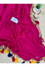 Mul Cotton With Designer Lace Saree - Image 2