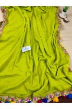 Mul Cotton With Designer Lace Saree - Image 6