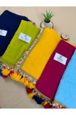 Mul Cotton With Designer Lace Saree