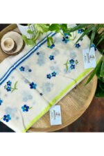 Lily Embroidery Mulmul Cotton Saree - Image 3