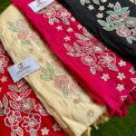 Mul Cotton Embroidery Blossom Saree