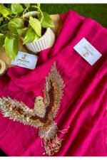 Mul Cotton Embroidery Garuda Saree - Image 2