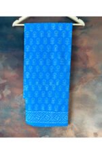 Pure Cotton Jaipur Hand Block Printed Saree - Image 2