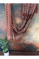 Pure Cotton Jaipur Hand Block Print Saree - Image 2