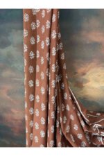 Pure Cotton Jaipur Hand Block Print Saree - Image 4