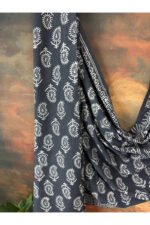 Pure Cotton Jaipur Hand Block Print Saree - Image 4