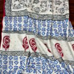 Pure Cotton Dabu Print Handblocked Saree