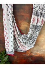 Pure Cotton Dabu Print Handblocked Saree