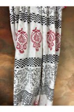 Pure Cotton Dabu Print Handblocked Saree - Image 3