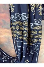 Pure Cotton Dabu Print Handblocked Saree - Image 5