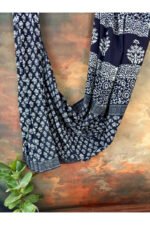 Pure Cotton Dabu Print Handblocked Saree