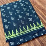 Pure Cotton Dabu Print Handblocked Saree