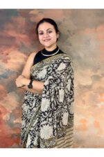Pure Cotton Handblocked Bagru Print Saree for Effortless Summer Elegance - Image 2