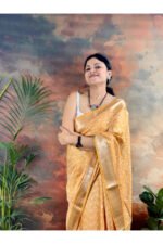 Handblocked Maheshwari Saree - Image 2