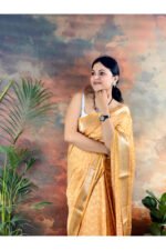 Handblocked Maheshwari Saree - Image 6