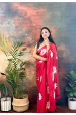 Handpainted Mul Cotton Saree - Image 2