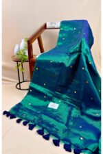 Tissue Raga Saree with Ginni Handwork - Image 3