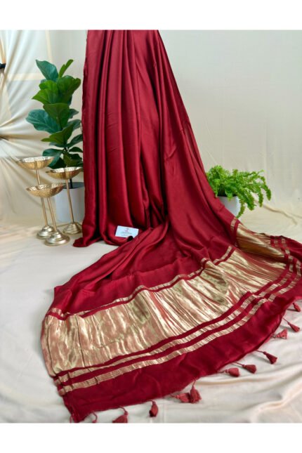 Modal Silk with Tissue Pallu Saree